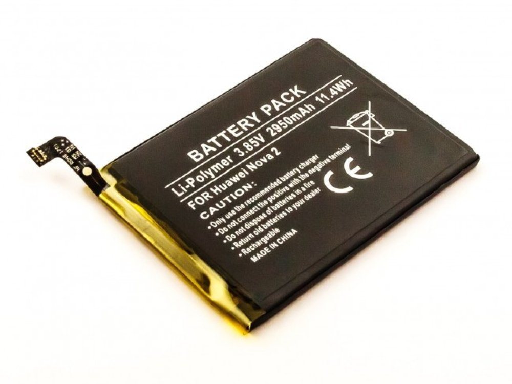 akku500 Akku (3,85 V), Akku für Huawei Nova 2, Nova 2 Dual Sim, wie HB366179ECW, 2950 mAh, 3.85V von akku500