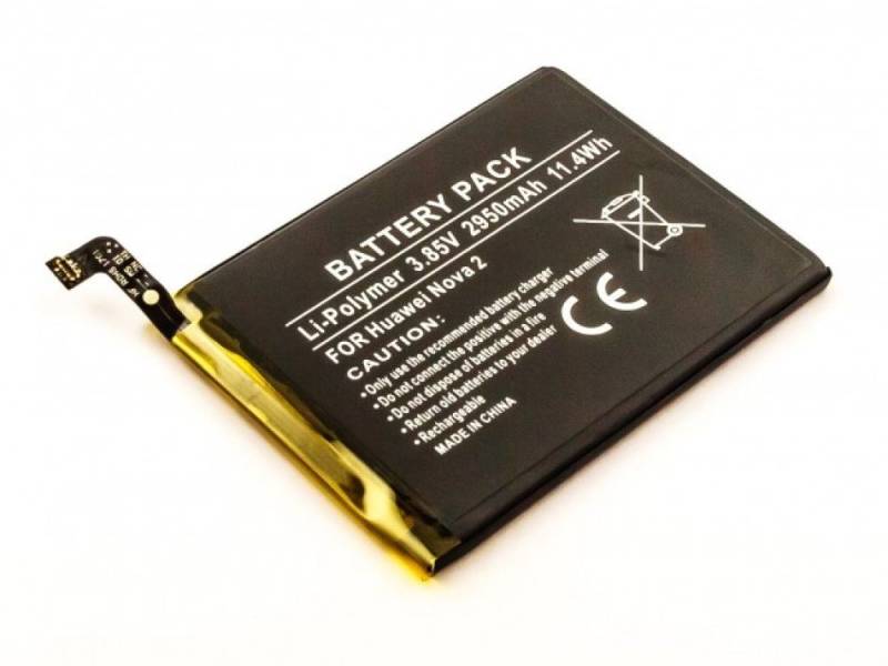 akku500 Akku (3,85 V), Akku für Huawei Nova 2, Nova 2 Dual Sim, wie HB366179ECW, 2950 mAh, 3.85V von akku500