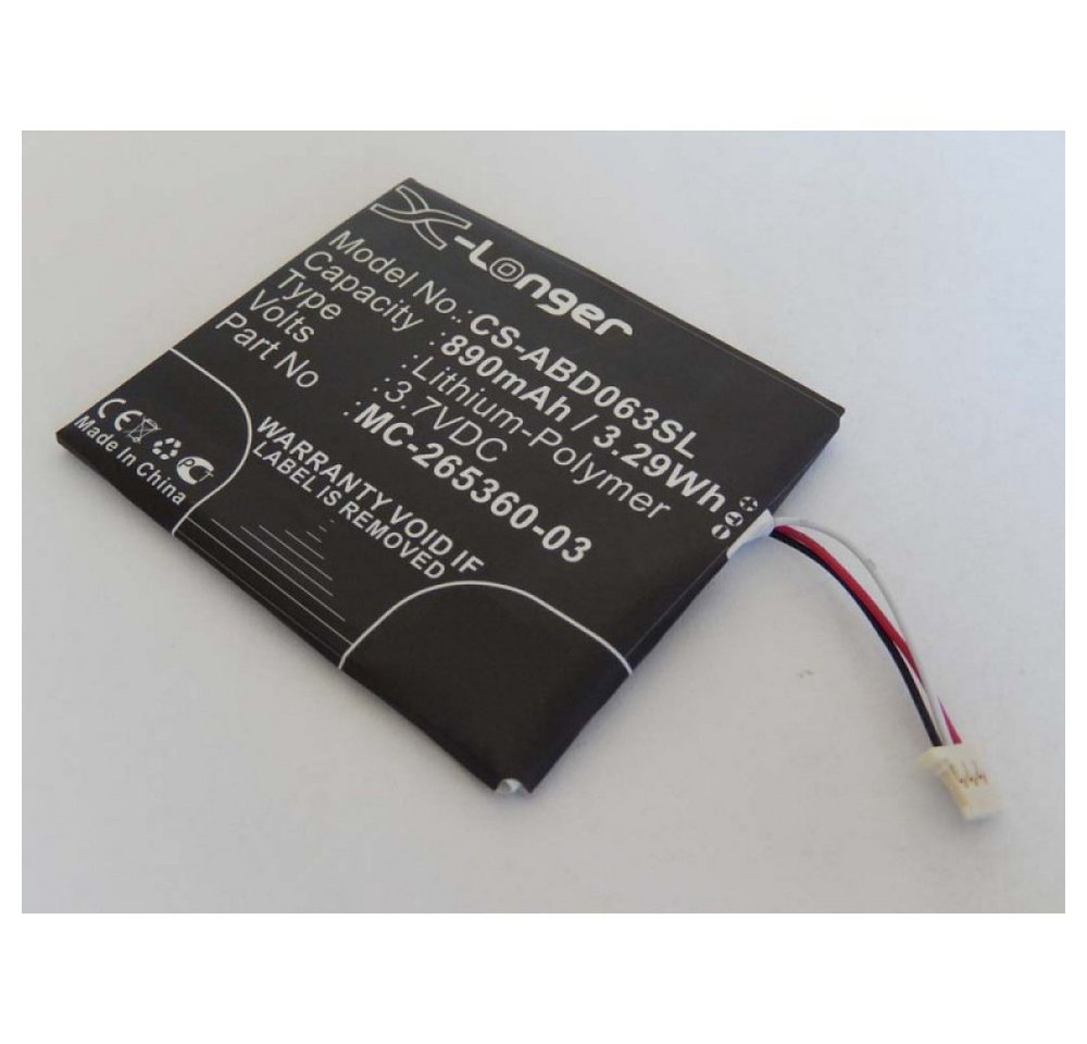 akku500 Akku (3.7 V), Akku für Amazon Kindle 7. Gen., WP63GW, wie 58-000083, MC-265360-03 von akku500