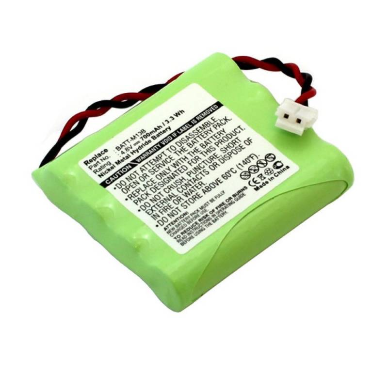 akku500 Akku (4,8 V), Akku für Babyphone Graco M/M13B8720-000, wie BATT-M13B von akku500