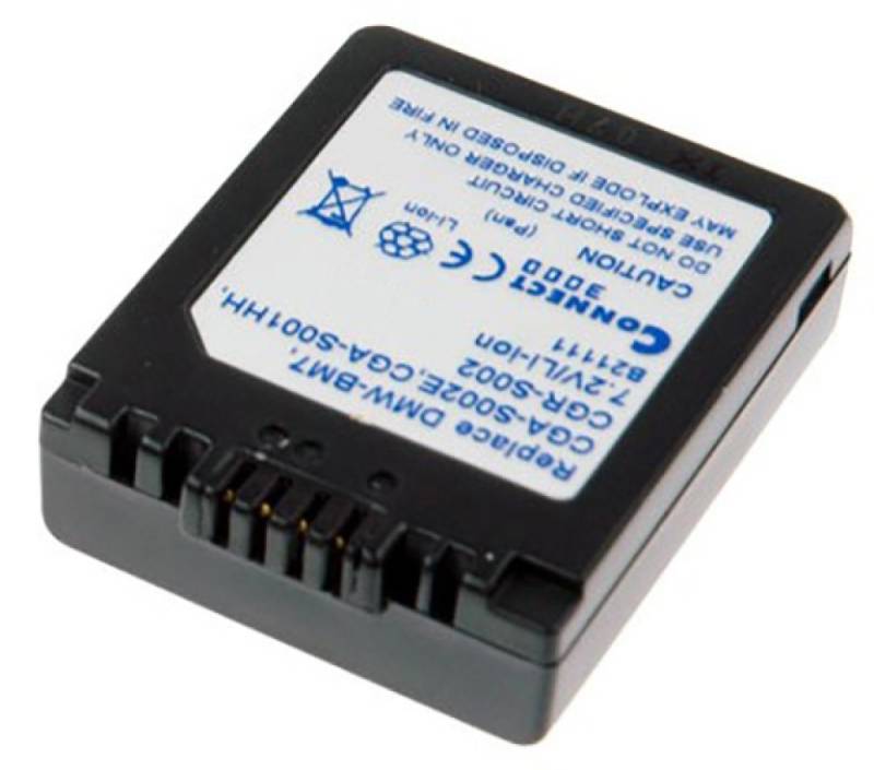 akku500 Akku wie Panasonic CGA-S002E, DMW-BM7 für Lumix DMC FC20, FZ1, FZ2 Akku (7,2 / 7,4 V), Akku wie Panasonic CGA-S002E, DMW-BM7 für Lumix DMC FC20, FZ1, FZ2 von akku500