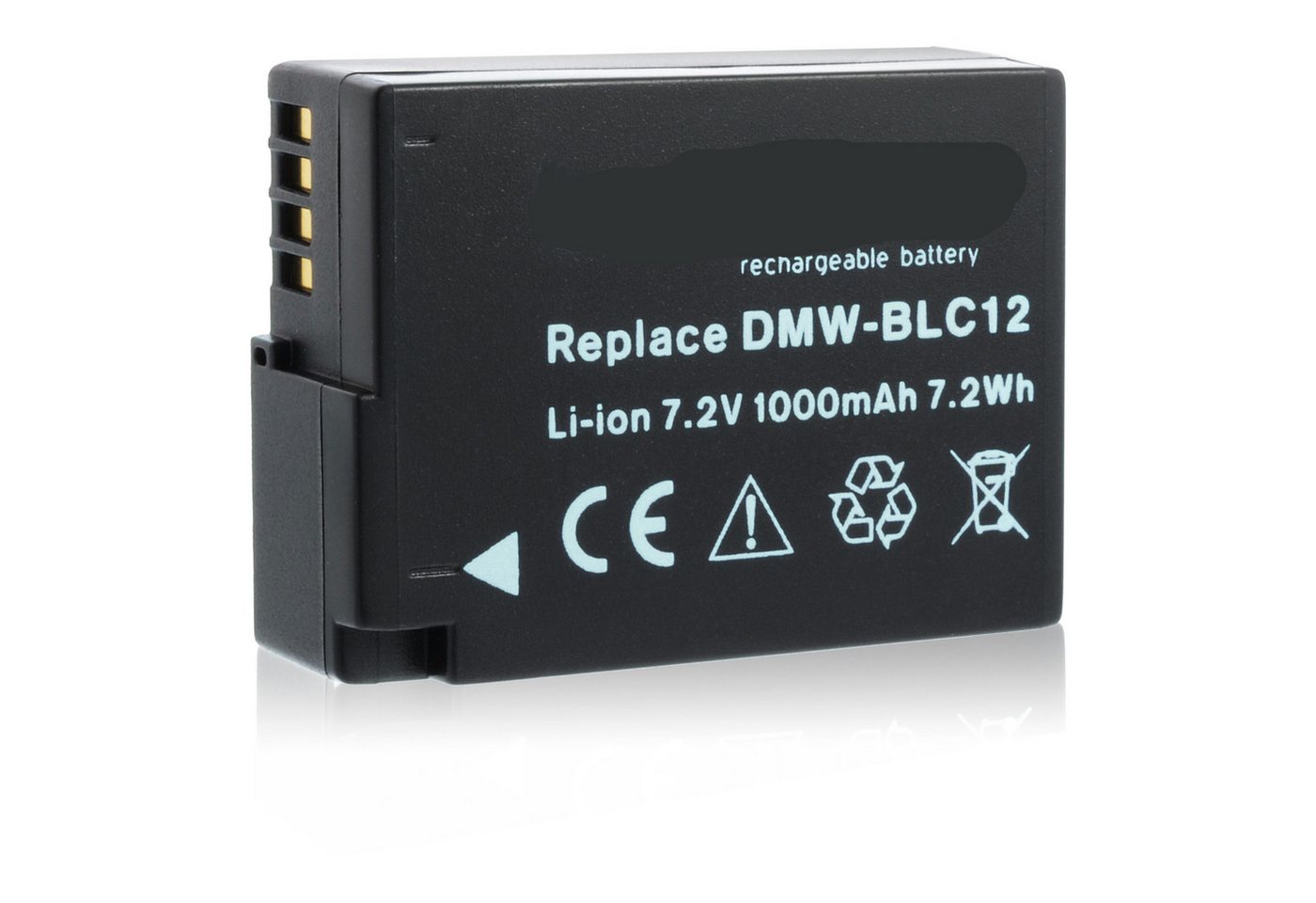 akku500 Akku wie Panasonic DMW-BLC12 für LUMIX DMC FZ200, G6, GH2, DSLM DMC-G5 Akku (7,4 V), Akku wie Panasonic DMW-BLC12 für LUMIX DMC FZ200, G6, GH2, DSLM DMC-G5 von akku500
