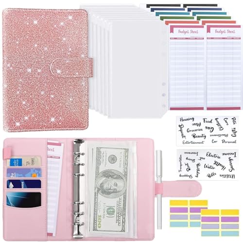 Budget Planner Budget Binder A6, A6 PU Leder Budget Binder Geld Organizer Sparen, Geldorganisation Ordner, Finanzplaner Cash Stuffing Haushaltsbuch mit Geldfacher Budget Planner Budget Binder A6, A6 PU Leder Budget Binder Geld Organizer Sparen, Geldorganisation Ordner, Finanzplaner Cash Stuffing Haushaltsbuch mit Geldfacher von akoba
