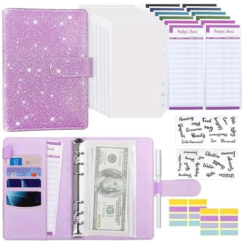 Budget Planner Budget Binder A6, A6 PU Leder Budget Binder Geld Organizer Sparen, Geldorganisation Ordner, Finanzplaner Cash Stuffing Haushaltsbuch mit Geldfacher Budget Planner Budget Binder A6, A6 PU Leder Budget Binder Geld Organizer Sparen, Geldorganisation Ordner, Finanzplaner Cash Stuffing Haushaltsbuch mit Geldfacher von akoba