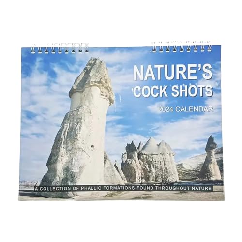Nature's Cock Shots-Kalender 2024, Nature's Dicks-Kalender 2024, lustiger Naturkalender, Streichkalender 2024, hängender Wandkalender Streichgeschenk 2024 von akoba