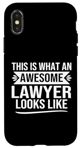 Lustiger Anwalt Männer Gesetz Design Zitat Awesome Anwalt Spruch Hülle für iPhone X/XS von alae