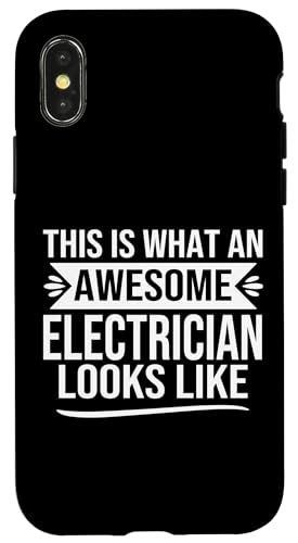 Lustiger Elektriker Spruch Design Awesome Elektriker Zitat Hülle für iPhone X/XS von alae