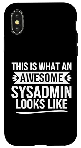Lustiger Sysadmin-Spruch Design Awesome Sysadmin Day Zitat Hülle für iPhone X/XS Lustiger Sysadmin-Spruch Design Awesome Sysadmin Day Zitat Hülle für iPhone X/XS von alae
