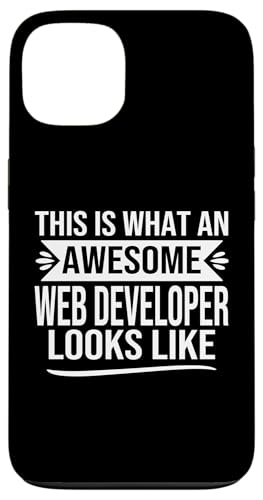 Lustiger Webentwickler Spruch Design Awesome Web Developer Hülle für iPhone 13 von alae