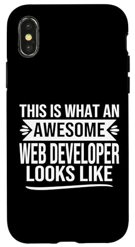 Lustiger Webentwickler Spruch Design Awesome Web Developer Hülle für iPhone X/XS Lustiger Webentwickler Spruch Design Awesome Web Developer Hülle für iPhone X/XS von alae