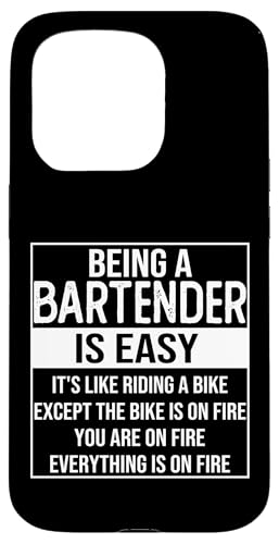 Lustiges Barkeeper Design Spruch: Barkeeper zu sein ist einfach Hülle für iPhone 15 Pro Lustiges Barkeeper Design Spruch: Barkeeper zu sein ist einfach Hülle für iPhone 15 Pro von alae