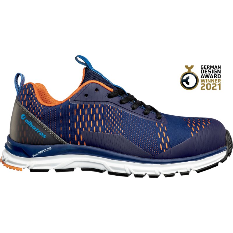 albatros AER55 IMPULSE BLUE LOW sportlicher Sicherheitsschuh S1P blau/orange Gr. 37 albatros AER55 IMPULSE BLUE LOW sportlicher Sicherheitsschuh S1P blau/orange Gr. 37 von albatros