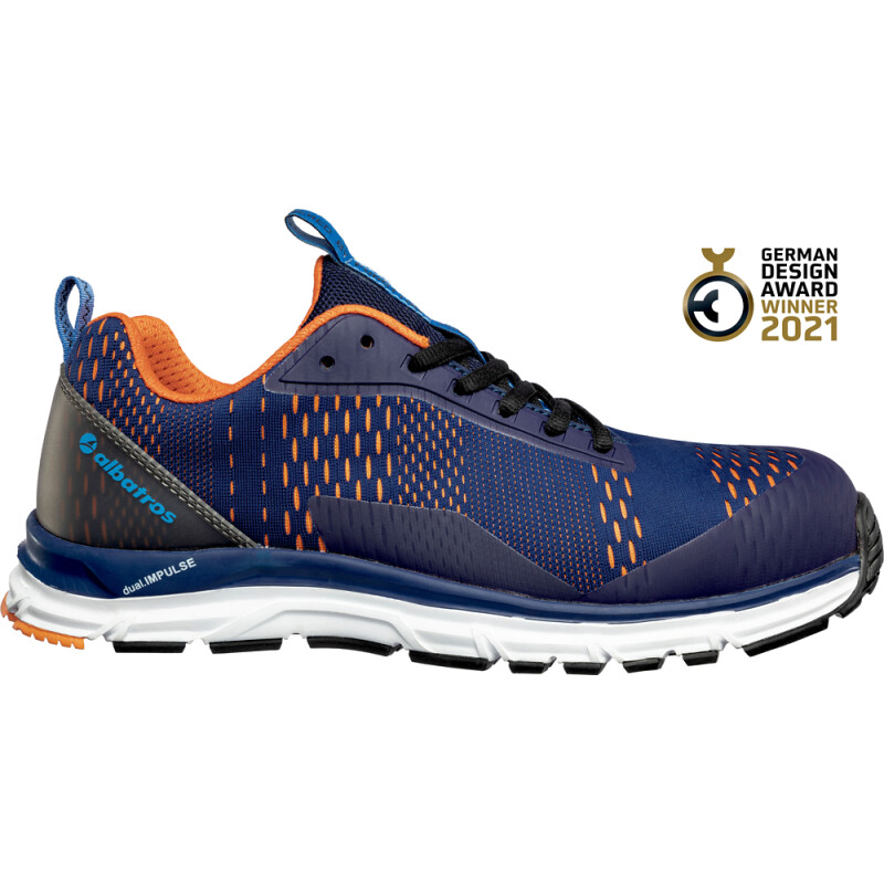 albatros AER55 IMPULSE BLUE LOW sportlicher Sicherheitsschuh S1P blau/orange Gr. 43 albatros AER55 IMPULSE BLUE LOW sportlicher Sicherheitsschuh S1P blau/orange Gr. 43 von albatros