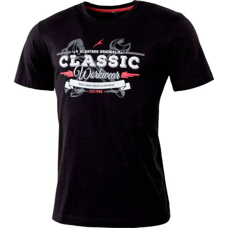 albatros CLASSIC T-Shirt für Beruf und Freizeit schwarz Gr. 3XL von albatros