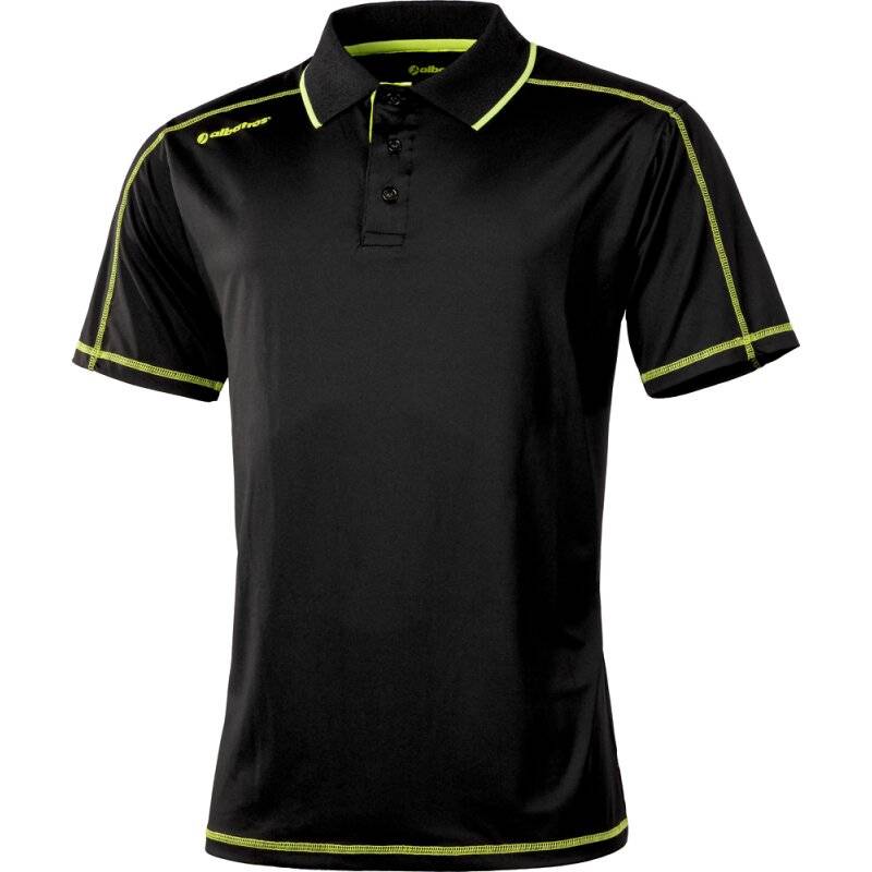 albatros CLIMA Funktions-Poloshirt für Beruf und Freizeit schwarz/gelb Gr. M von albatros