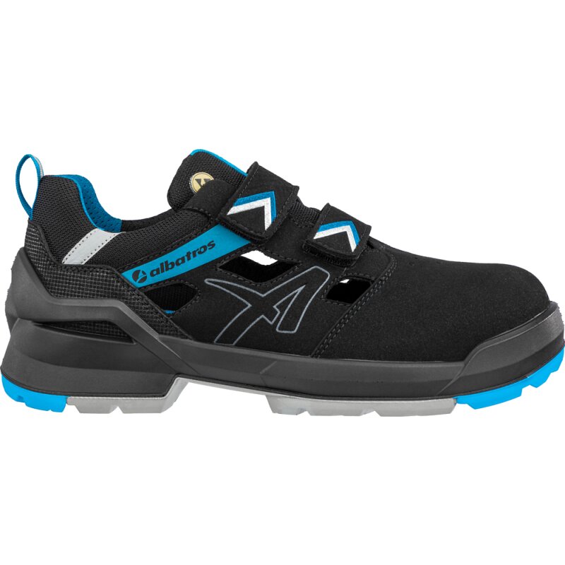albatros FORGE AIR BLACK/BLUE LOW leichte Sicherheitssandale S1 ESD schwarz-blau Gr. 46 albatros FORGE AIR BLACK/BLUE LOW leichte Sicherheitssandale S1 ESD schwarz-blau Gr. 46 von albatros