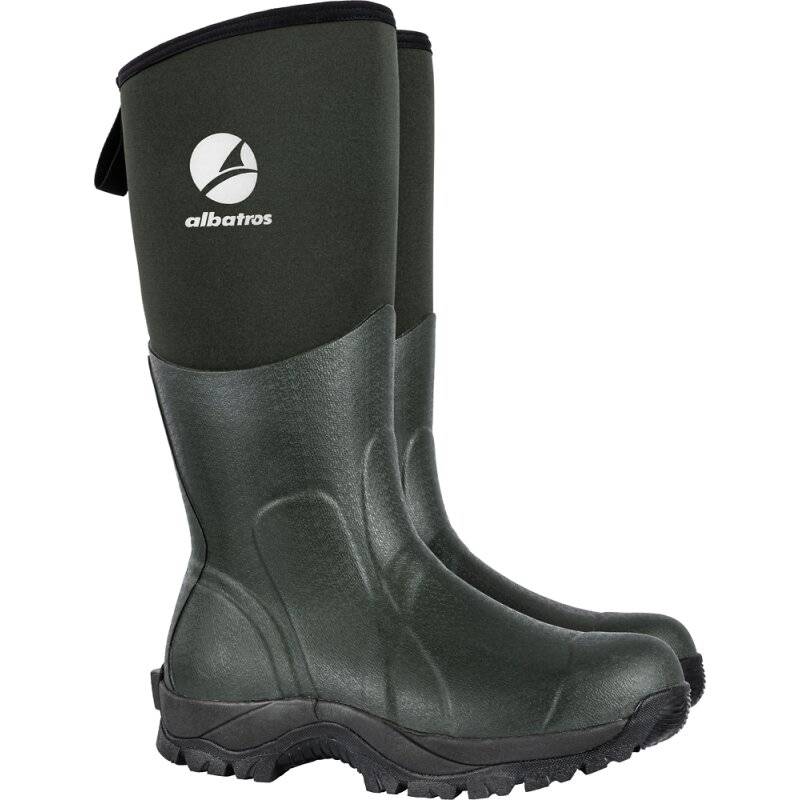 albatros Neoprenstiefel ONYX 2.0 öl- und säureresistente Naturkautschuksohle grün Gr. 45 von albatros