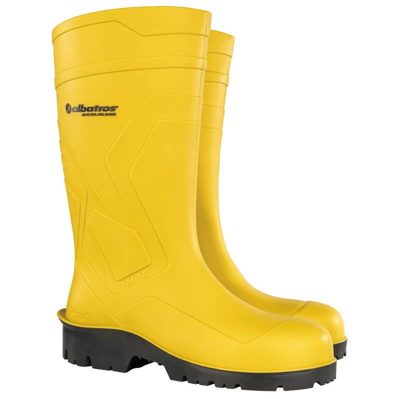 albatros PROTECTOR PLUS robuster Sicherheitsstiefel S5 aus PVC gelb Gr. 45 von albatros