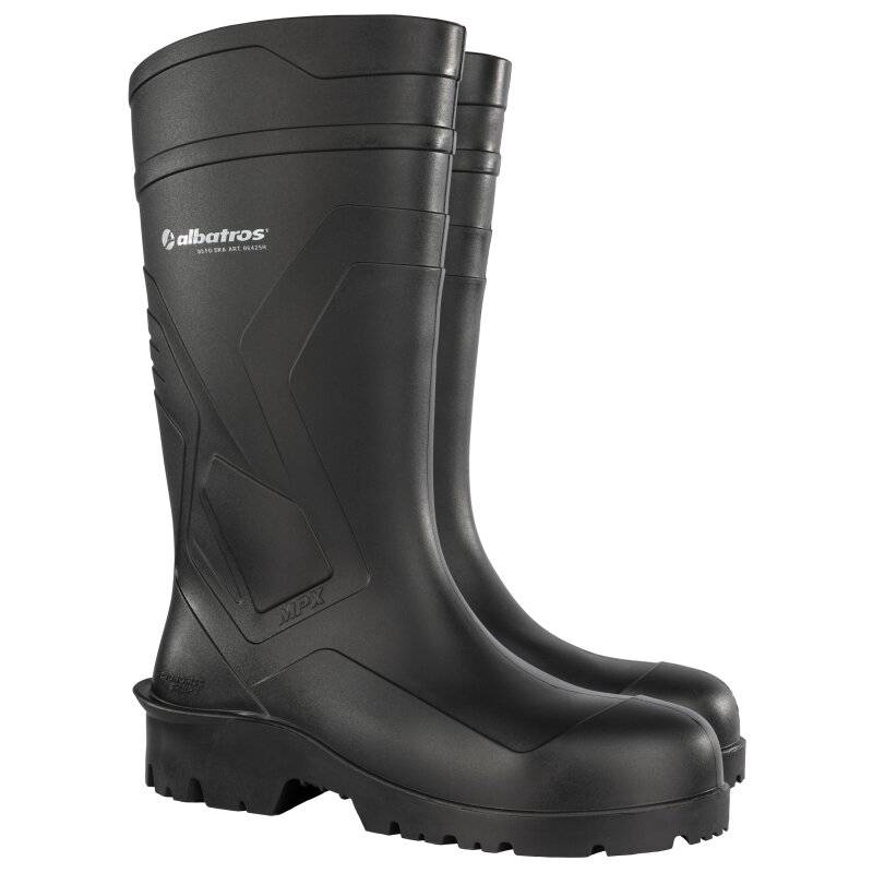 albatros PROTECTOR PLUS robuster Sicherheitsstiefel S5 aus PVC schwarz Gr. 41 von albatros