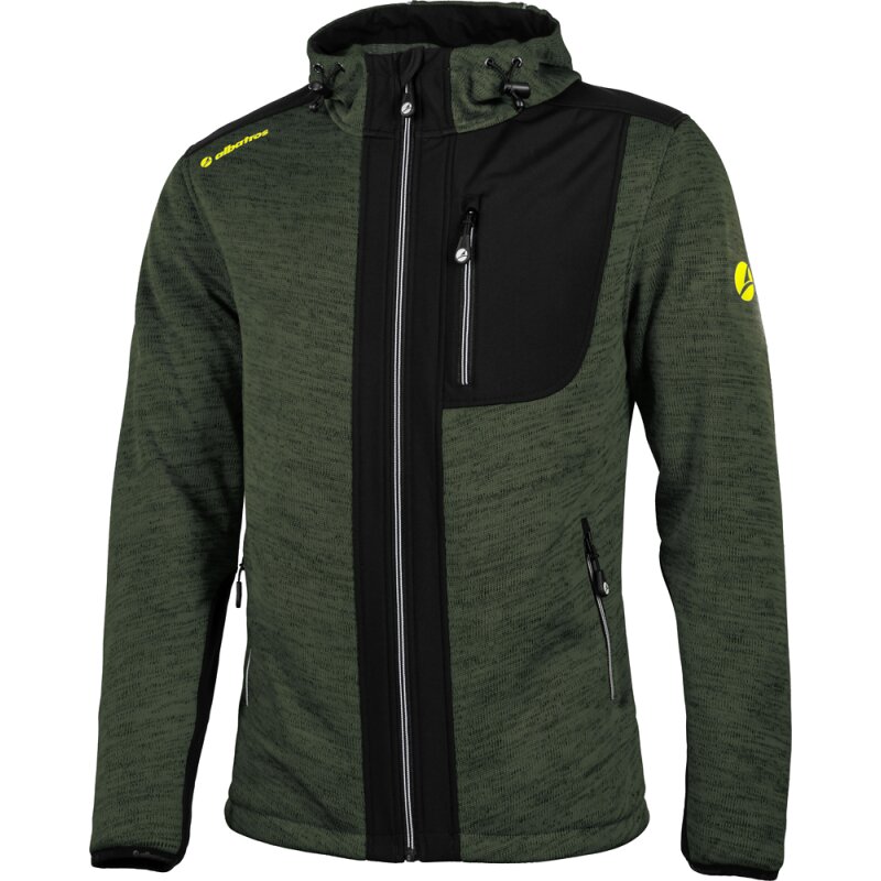 albatros Strickfleecejacke NAVARRA mit Softshelleinsätzen grün/schwarz Gr. M albatros Strickfleecejacke NAVARRA mit Softshelleinsätzen grün/schwarz Gr. M von albatros