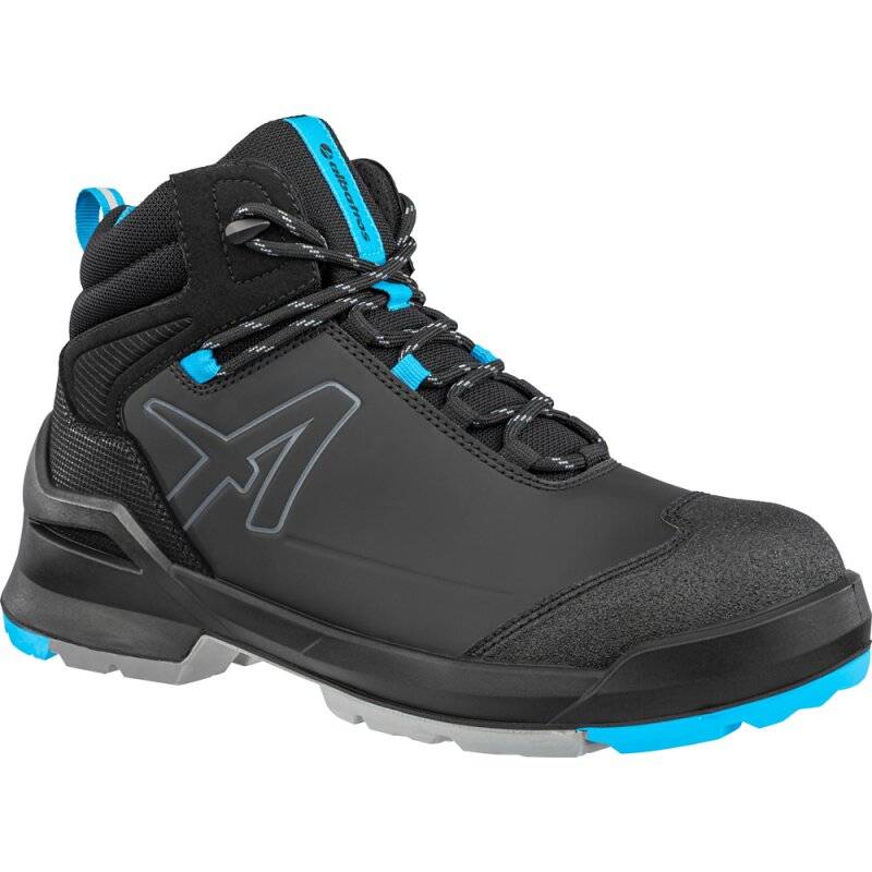 albatros TARAVAL BLACK/BLUE XW MID S3L ESD hoher Sicherheitsschuh schwarz-blau 47 von albatros