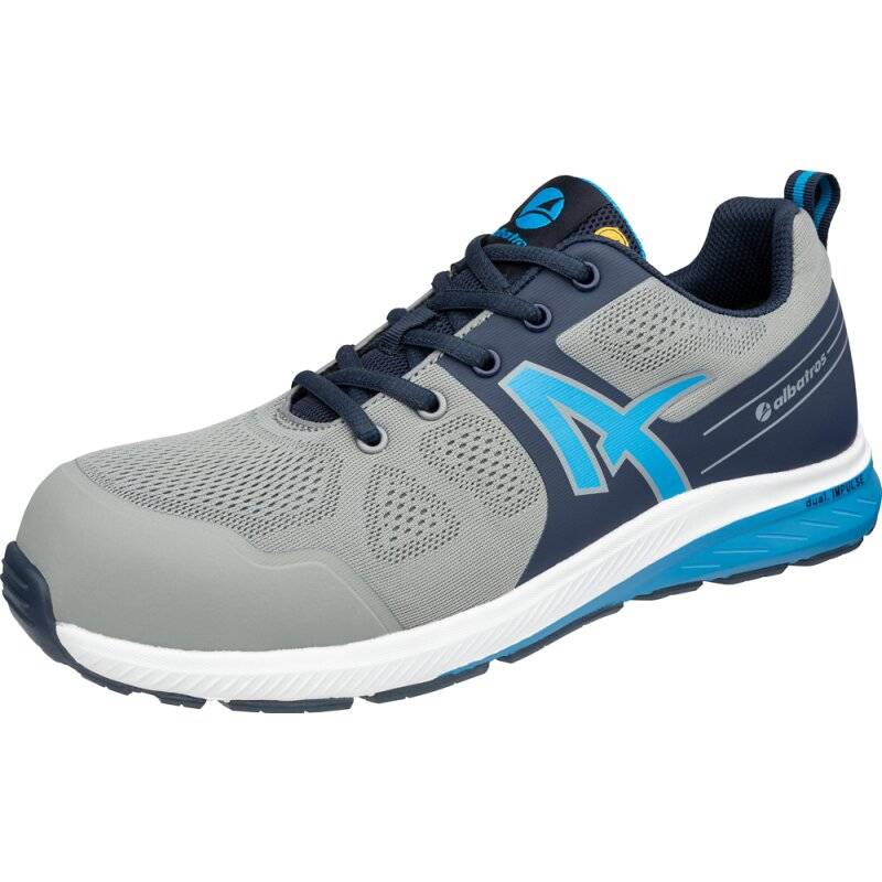 albatros VORTEX IMPULSE LOW S1PS ESD flacher bequemer Sicherheitsschuh grau-blau 43 von albatros