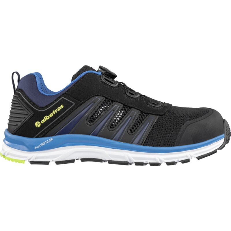 albatros sportlicher Sicherheitsschuh BREEZE IMPULSE QL LOW S1P ESD schwarz-blau Gr. 41 albatros sportlicher Sicherheitsschuh BREEZE IMPULSE QL LOW S1P ESD schwarz-blau Gr. 41 von albatros