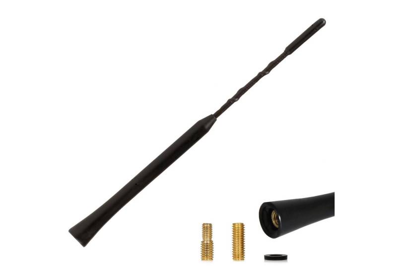 alca Auto-Antenne 23cm uni Dachantenne Radio AM/FM schwarz aus Fiberglas Autoradio-Ersatzantennenstab von alca