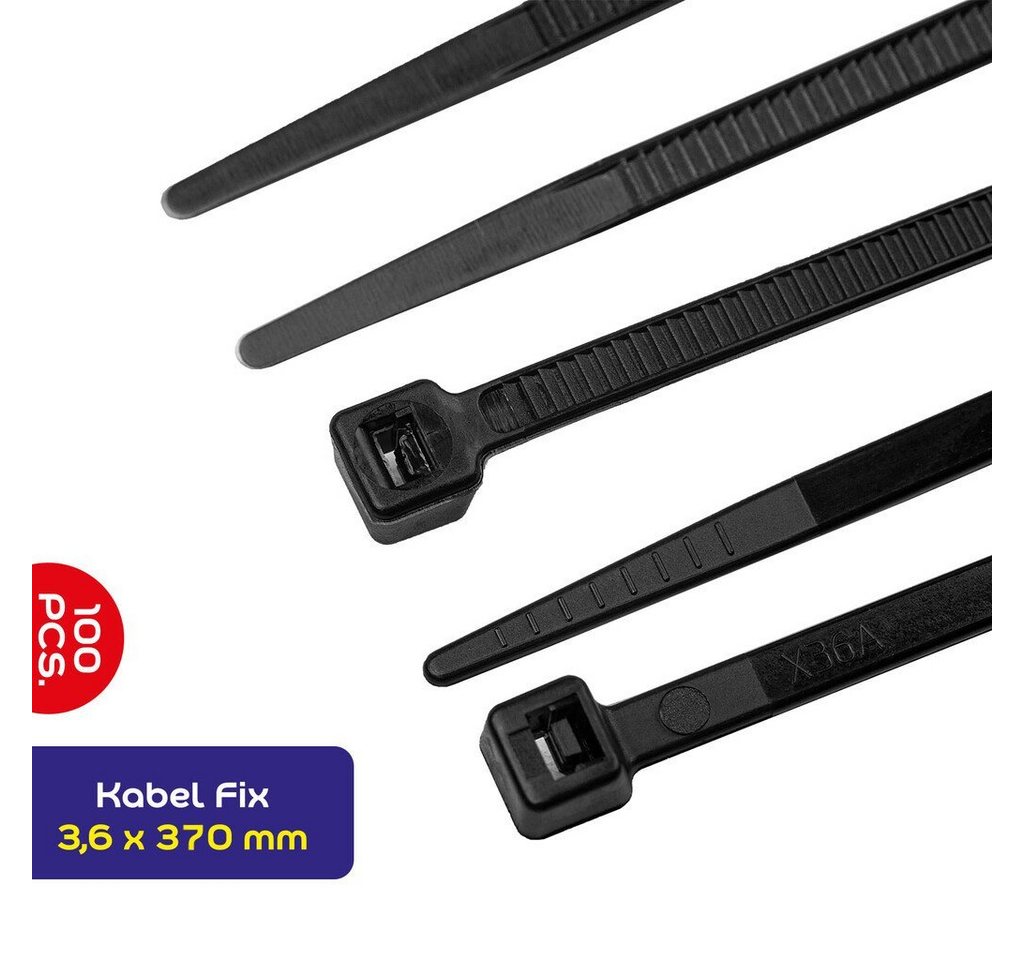 alca Kabelbinder Kabelbinder 3,6*370mm 100 St. schwarz alca Kabelbinder Kabelbinder 3,6*370mm 100 St. schwarz von alca