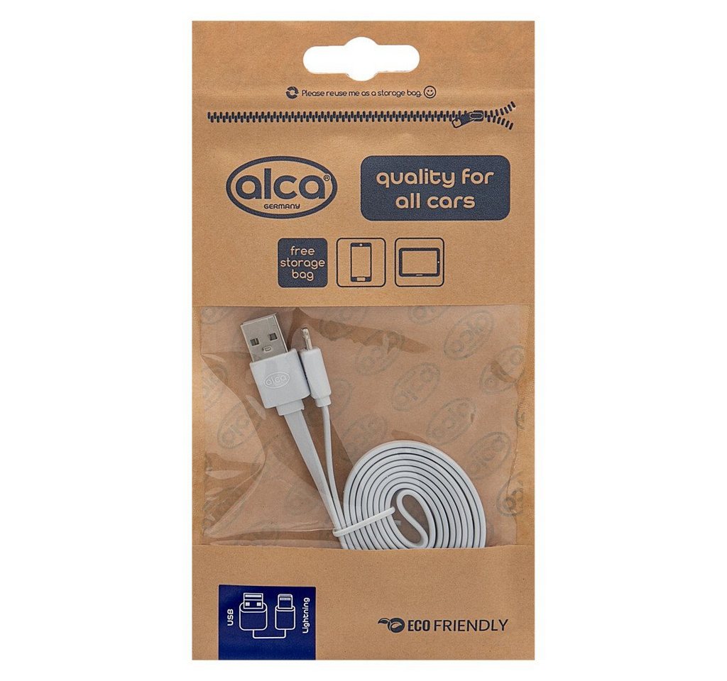 alca Lightning USB 2.0 Ladekabel weiß USB-Kabel von alca