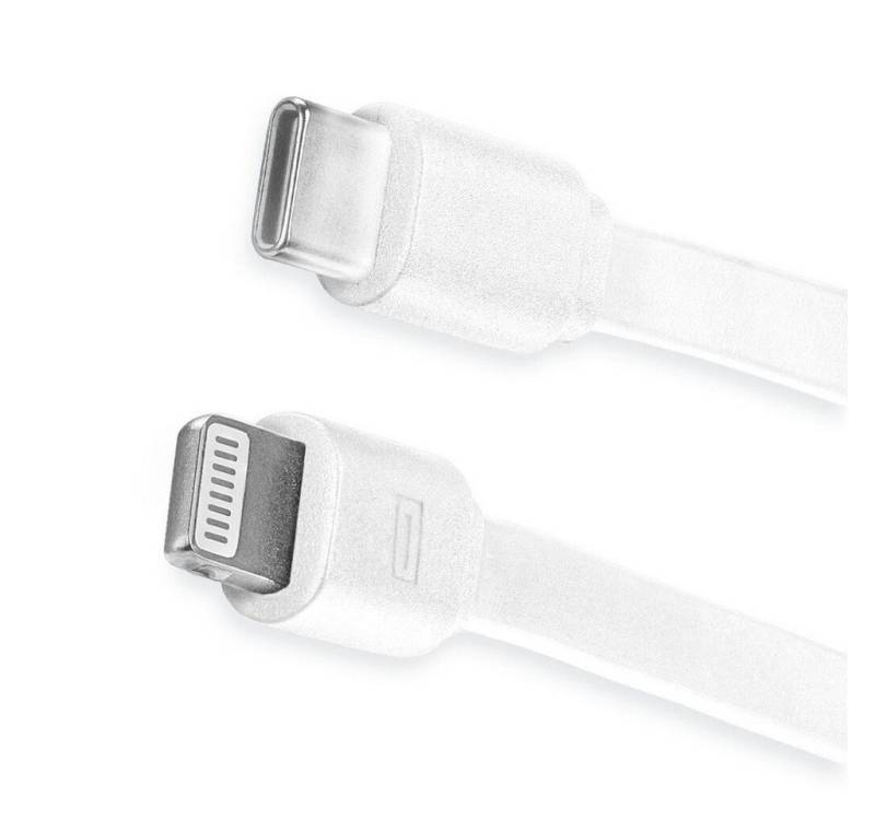 alca USB Typ C/Lightning Ladekabel weiss 1m USB-Kabel von alca