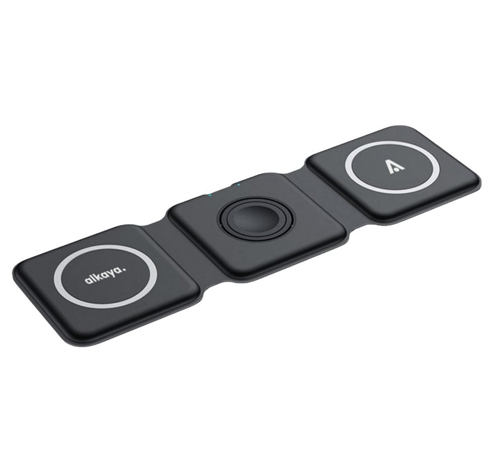 alkaya. MagSafe 3-in-1 Flex Fold Wireless Charger - Ladestation - schwarz Wireless Charger alkaya. MagSafe 3-in-1 Flex Fold Wireless Charger - Ladestation - schwarz Wireless Charger von alkaya.