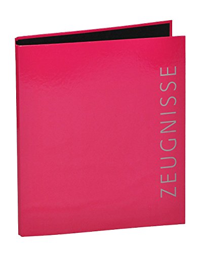 Ringbuch/Sammelordner " Zeugnisse " PINK A4 - für Dokumente/Zeugnis/Zeugnisheft/Dokumentenmappe/Zeugnismappe/Zeugnisordner - Ordner Ringordner - A.. von alles-meine.de GmbH