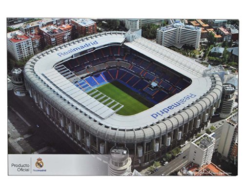 Schreibtischunterlage Real Madrid/Stadion Estadio Santiago Bernabeu - 50 cm * 36 cm - PVC Unterlage/Knetunterlage/Schreibunterlage/Tischunterlage - fü.. von alles-meine.de GmbH