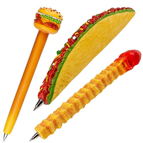 alles-meine.de GmbH 10 Stück Kugelschreiber - Kuli - Stift - Motivwahl - als Döner/Pommes/Hamburger - aus Kunstharz/Polystone - 17 cm - für Kinder & Erwachsene - Schule -.. von alles-meine.de GmbH