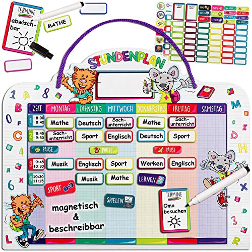 alles-meine.de GmbH Stundenplan - magnetisch + abwischbar - Wisch & Weg - Wochenplaner/Memoboard - lustige Katze & Maus - mit Folienstift - incl. 75 Stück Magnettafeln zum Besc.. alles-meine.de GmbH Stundenplan - magnetisch + abwischbar - Wisch & Weg - Wochenplaner/Memoboard - lustige Katze & Maus - mit Folienstift - incl. 75 Stück Magnettafeln zum Besc.. von alles-meine.de GmbH