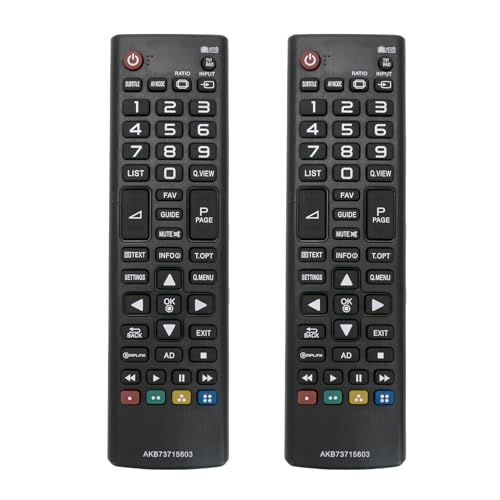 2Pcs AKB73715603 Ersatz Fernbedienung passend für LG TV 42LB5700 42LB5820 42LB582V 40UF675V 42LB5500 42LB561 42LB5610 42LF5610 42LF561V 42LN5200 42LN5204 42LN5400 42LN5406 42LN549C 2Pcs AKB73715603 Ersatz Fernbedienung passend für LG TV 42LB5700 42LB5820 42LB582V 40UF675V 42LB5500 42LB561 42LB5610 42LF5610 42LF561V 42LN5200 42LN5204 42LN5400 42LN5406 42LN549C von allimity