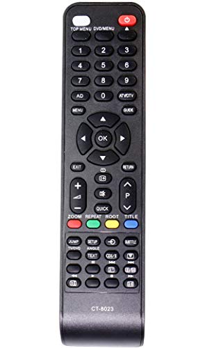 ALLIMITY CT-8023 Fernbedienung Ersetzt für Toshiba TV DVD Combi 22DL833F 22DL833G 19DL833B 22DL834B 23DL933F 26DL833F 26DL833G 26DL833N 26DL834G 26DL933G 26DL934G 32DL833 32DL833G 32DL834G von allimity