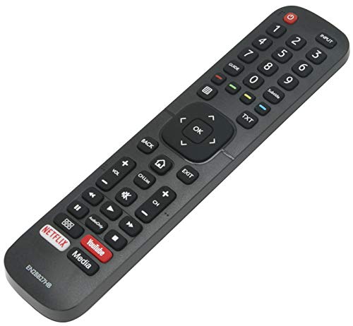 ALLIMITY EN2BB27HB EN2BB27H Fernbedienung Ersetzt für Hisense TV with YouTube Netflix Media Buttons H32A5600 H32AE5500 H39A5600 H39AE5500 H43A5600 H43A6100 H43AE5500 H43AE6030 H50A6100 von allimity