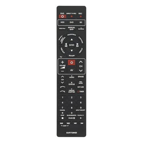ALLIMITY EUR7729KE0 Fernbedienung Ersatz passend für Panasonic DVD Player DMR-EH50P DMR-EH60 DMR-ES10 DMR-E55K DMR-E55P9 DMR-E55S ALLIMITY EUR7729KE0 Fernbedienung Ersatz passend für Panasonic DVD Player DMR-EH50P DMR-EH60 DMR-ES10 DMR-E55K DMR-E55P9 DMR-E55S von allimity