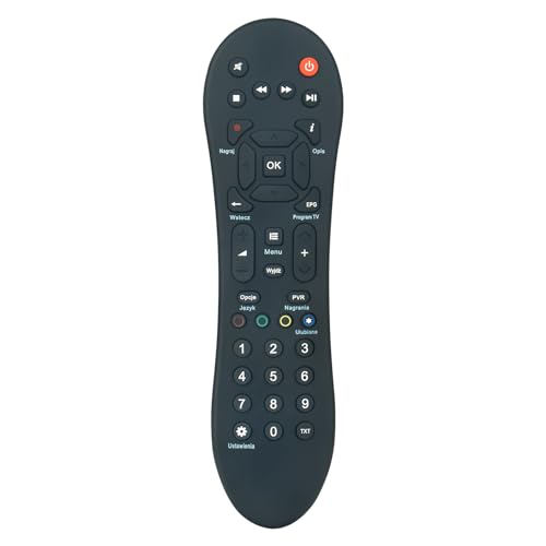 ALLIMITY Fernbedienung Ersatz passend für Cyfrowy Polsat Dekodera HD6000 HD7000 DVB-T HD1000 HD3000 HD2000 HD5000 HD5500S von allimity