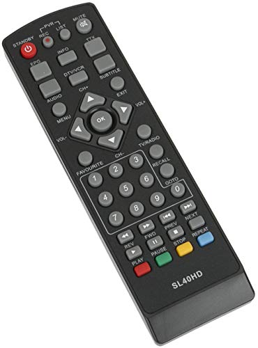 ALLIMITY Fernbedienung Ersetzen für Maximum Botech AEG Trekstor HD SatReceiver Cepto S2 DVB-S2 4546-HD BC-2010-HD BC-7200 S-2000-FTA-PVR DVBS2 4546HD BC2010HD BC7200 S2000FTAPVR von allimity