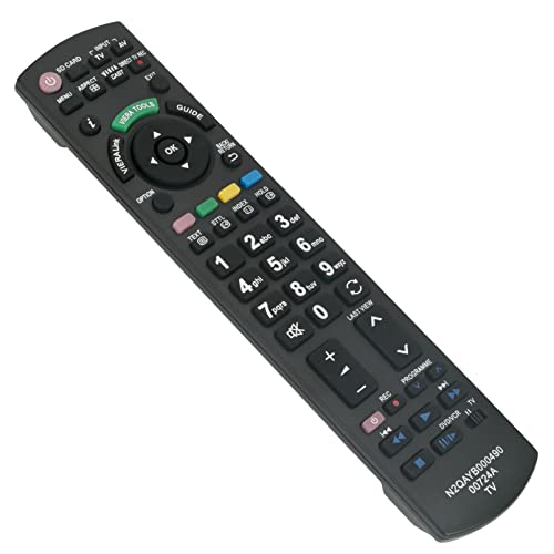 ALLIMITY N2QAYB000489 Ersatz Fernbedienung passend für Panasonic Viera TH-42PX71E TH-D42PN73E TX-P50VT20E TH-42PX70E TH-50PX70E TX-P42GT20B TX-P65VT20E TH-37PX71EA TH-42PZ8EA THD-42PT84E TX-P50VT20EA von allimity