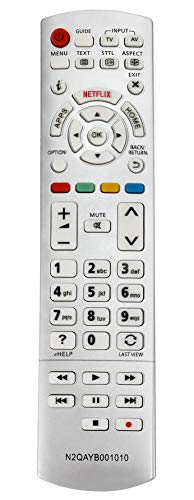 ALLIMITY N2QAYB001010 N2QAYB001011 Fernbedienung Ersatz für Panasonic Viera TV TX-32DSN608 TX-40CS610EW TX-40CSW524 TX-40DS630E TX-40DSX639 TX-40DXE720 TX-43CXW754 TX-49DSW504S TX-50CSN638 von allimity