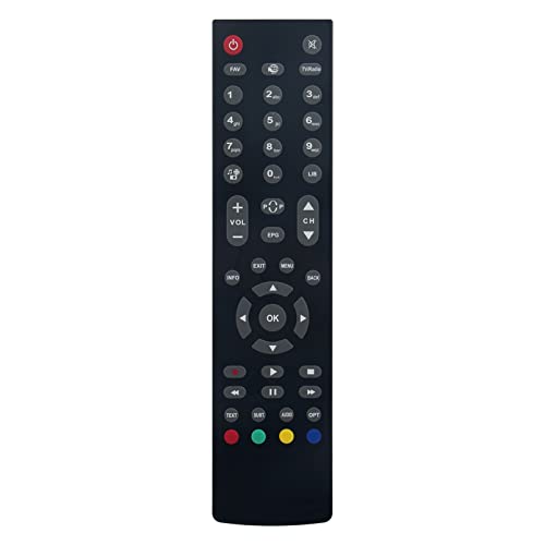 ALLIMITY RC2712 Ersatz Fernbedienung passend für DIGIHOME MEGASAT Walker CGV Engel FUJIONKYO FINLUX T7675-1TB F9200HD RS-1020 RS-4300 E-SAT-HD-W4/2 WP645TS WP645TS-HD HD625-T2 HD760 DLED491080FHD von allimity