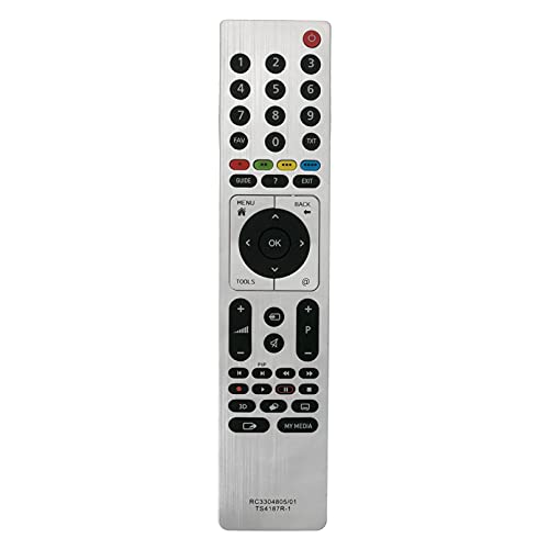 ALLIMITY RC3304805/01 Fernbedienung Ersetzen für Grundig TV TS4 RC330480501 313923828791 TS4187R-1 TS4187 von allimity