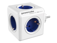 Allocacoc PowerCube original Stromverteiler 5-polig 16A Blau Weiß von allocacoc