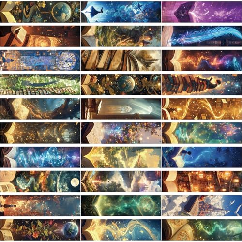 30 Blätter/Set Creative Paper Lesezeichen Fantasy Reading Page Marker Ästhetische Lesezeichen Für Schülerlehrer von alloneslife