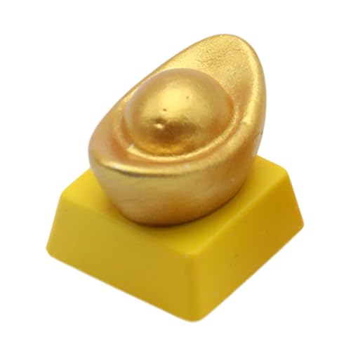 3D-Tastenkappe, Gold/Silber, einzigartige Form für mechanische Tastaturen, chinesisches Neujahrsthema 3D-Tastenkappe, Gold/Silber, einzigartige Form für mechanische Tastaturen, chinesisches Neujahrsthema von alloneslife