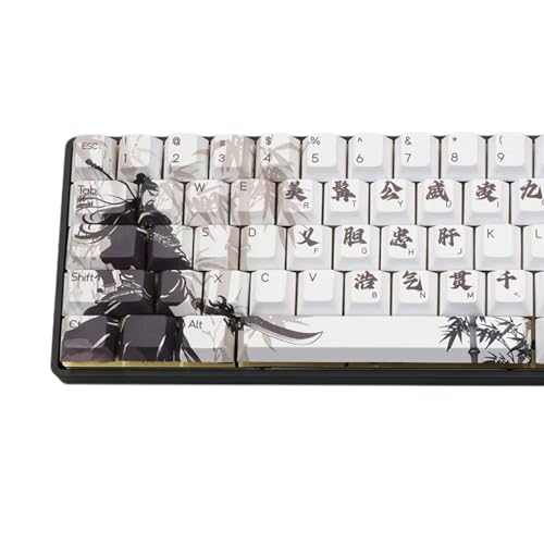 75 Tastenkappen mit chinesischem Thema, lichtbeständig, Haltbarkeit für mechanische Tastaturen für 60 % 61, 64, 68 Layouts 75 Tastenkappen mit chinesischem Thema, lichtbeständig, Haltbarkeit für mechanische Tastaturen für 60 % 61, 64, 68 Layouts von alloneslife